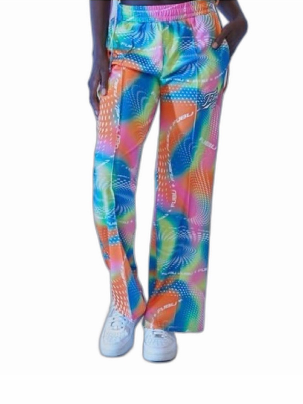 Forever 21 x Fubu Neon Multicolor Sweatpants - Pink, Orange, Green, Blue